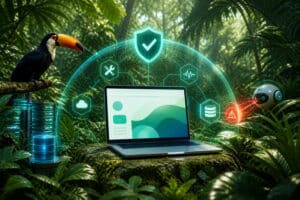 website protected by multiple security layers in tukan agencys tropical digital universe